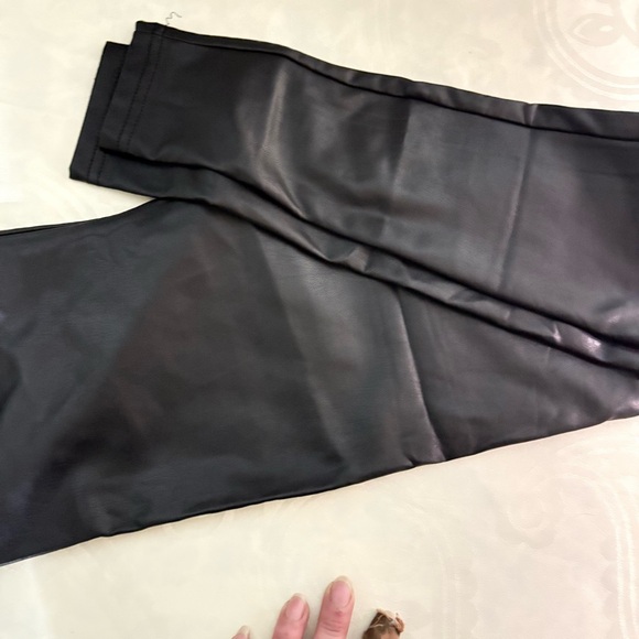 Black Faux Leather Leggings - Picture 15 of 16